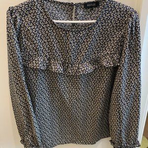 Ruffled Floral Blouse